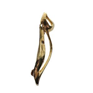 Gold tone Abstract Brooch - Contemporary Brooch